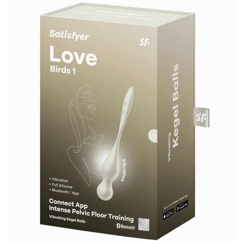 SATISFYER - LOVE BIRDS BOLAS KEGEL VIBRATÓRIAS BRANCO