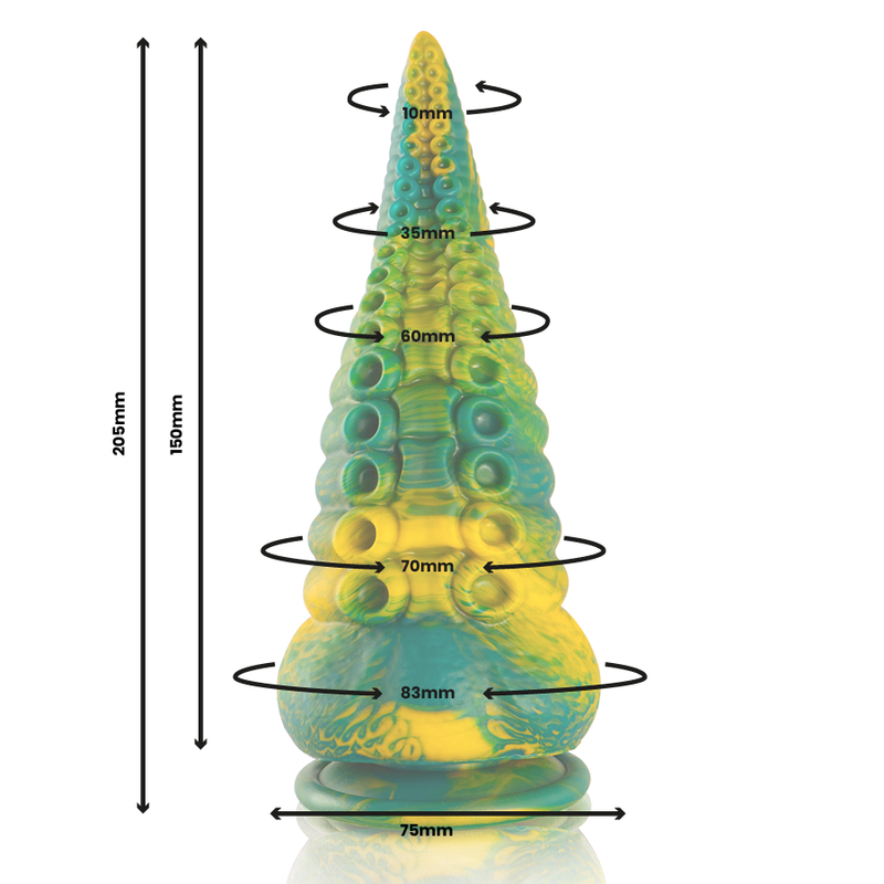 EPIC - CETUS DILDO TENTÁCULO VERDE TAMANHO GRANDE