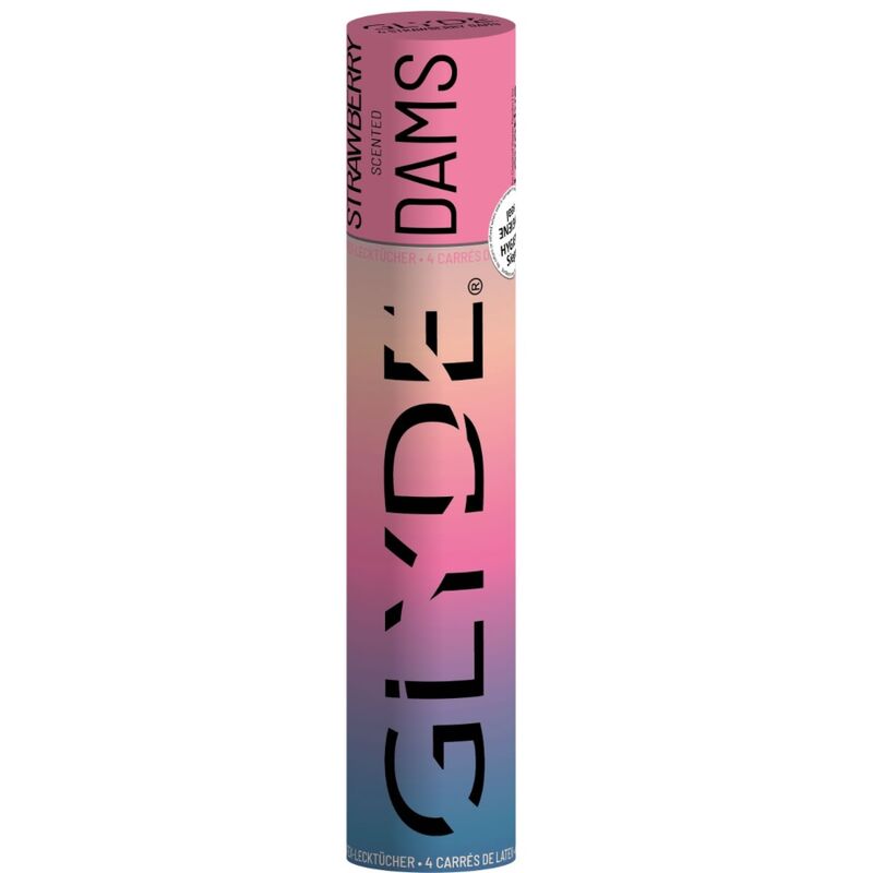 SHEER GLYDE - DAMS LÂMINAS DE LÁTEX PARA SEXO ORAL MORANGO - Sex Shop Sexy