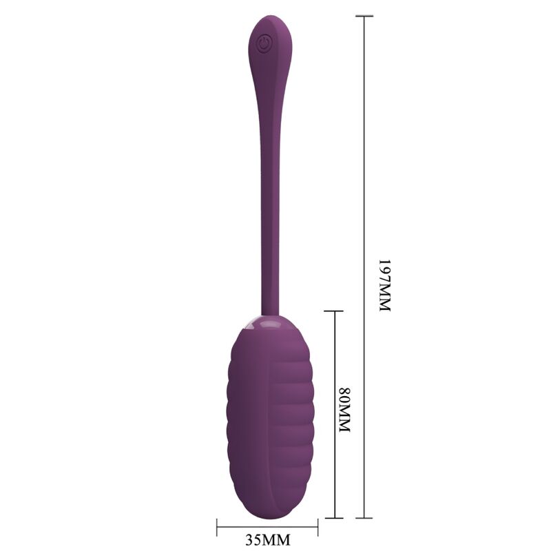 PRETTY LOVE - CASPER RECHARGEABLE PURPLE VIBRATOR EGG