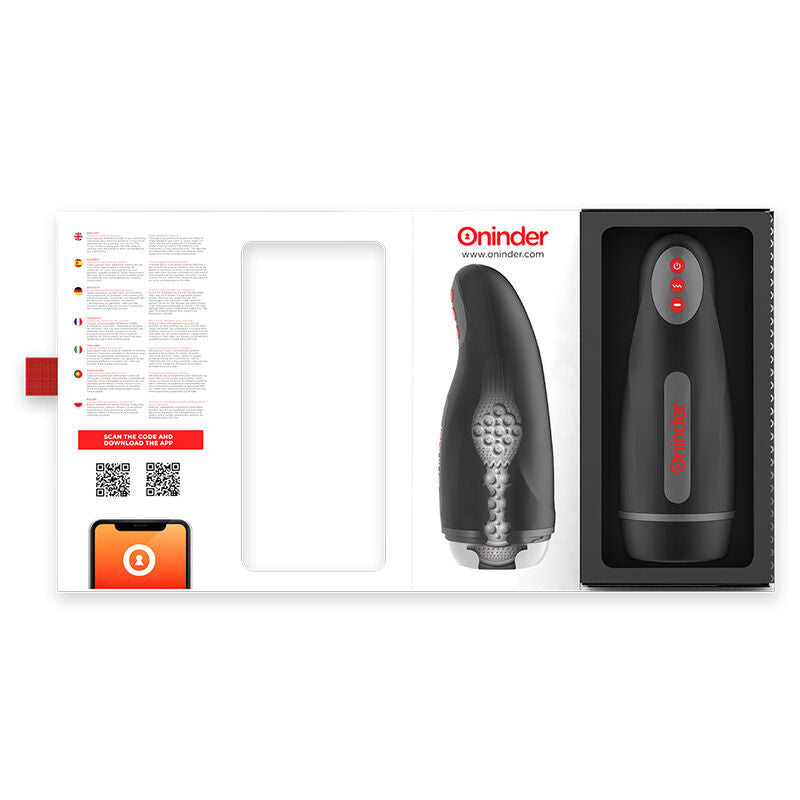 ONINDER - SEOUL MASTURBADOR MASCULINO COM COMPRESSÃO E VIBRAÇÃO - APP GRATUITA