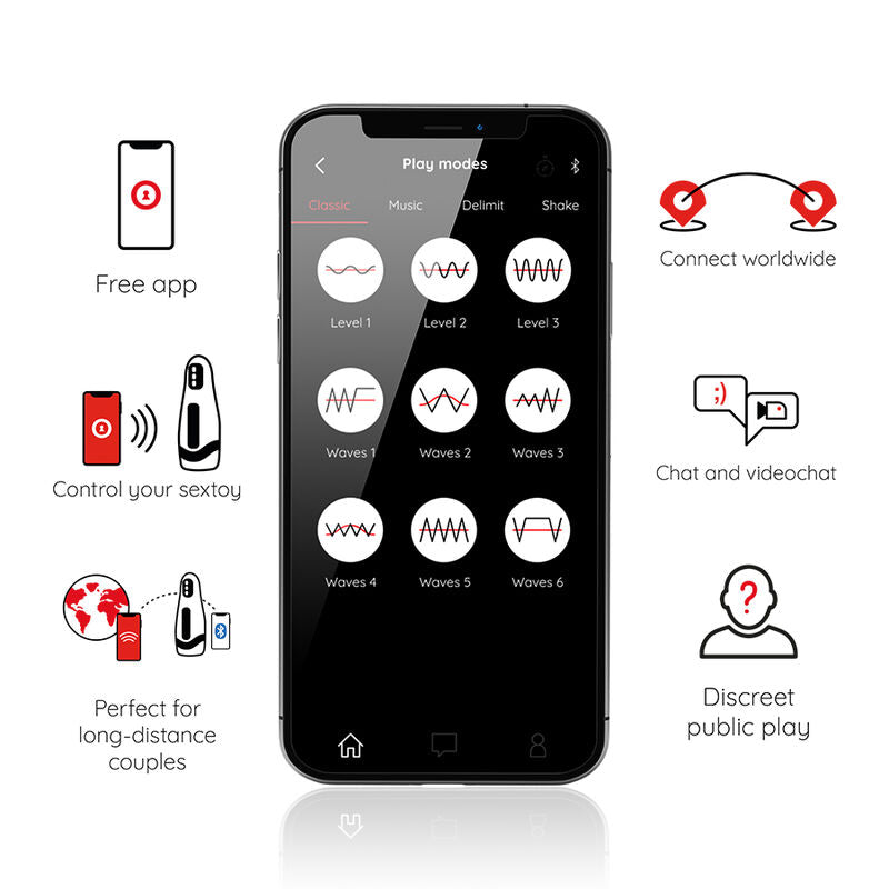 ONINDER - SEOUL MASTURBADOR MASCULINO COM COMPRESSÃO E VIBRAÇÃO - APP GRATUITA