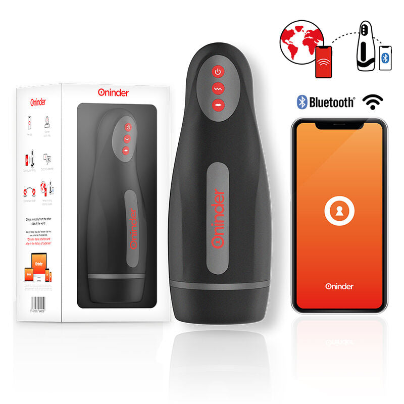 ONINDER - SEOUL MASTURBADOR MASCULINO COM COMPRESSÃO E VIBRAÇÃO - APP GRATUITA