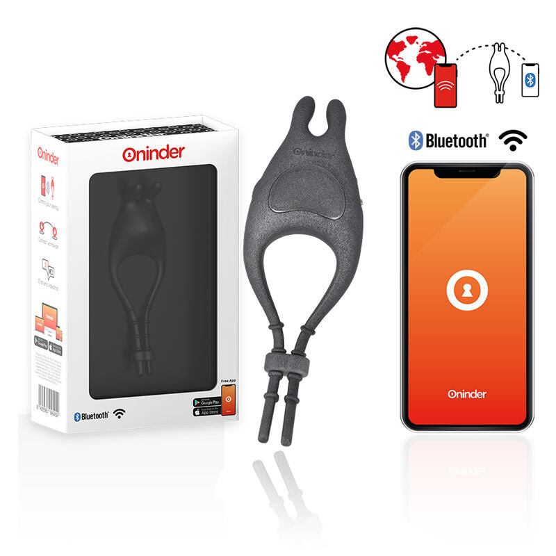 ONINDER - PAMPA ANEL VIBRADOR AJUSTÁVEL E MULTIPOSIÇÃO - APP GRATUITA