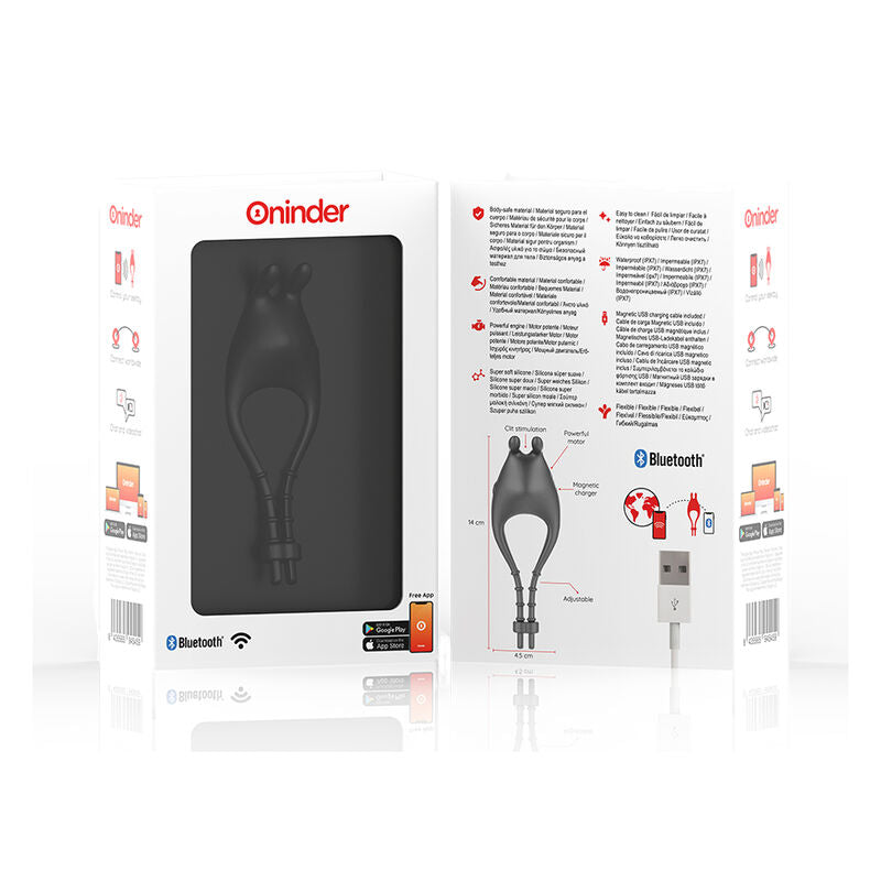 ONINDER - PAMPA ANEL VIBRADOR AJUSTÁVEL E MULTIPOSIÇÃO - APP GRATUITA