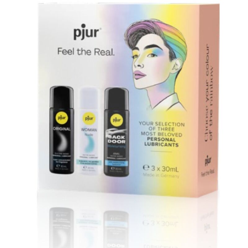 PJUR - PRIDE SET PREMIUM LUBRIFICANTES 3 X 30 ML