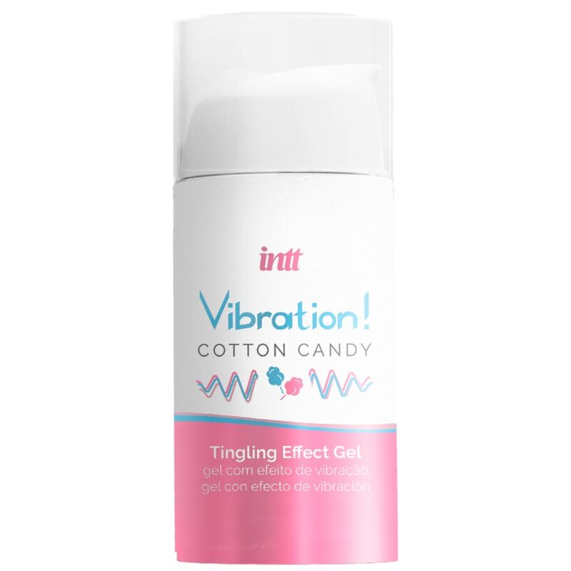 INTT - POTENTE ESTIMULANTE ÍNTIMO GEL VIBRADOR LÍQUIDO ALGODÃO DOCE 15 ML