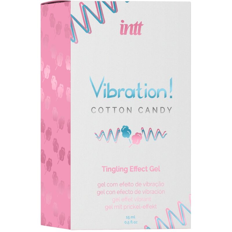 INTT - POTENTE ESTIMULANTE ÍNTIMO GEL VIBRADOR LÍQUIDO ALGODÃO DOCE 15 ML