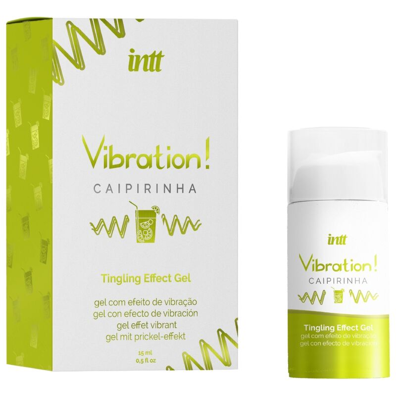 INTT - POTENTE ESTIMULANTE ÍNTIMO GEL VIBRADOR LÍQUIDO CAIPIRINHA 15 ML