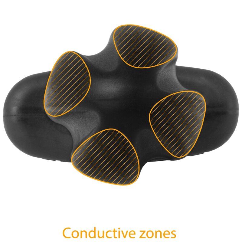 ELECTRASTIM - TARTARUS PLUG ANAL EM SILICONE QUADRIPOLAR PRETO