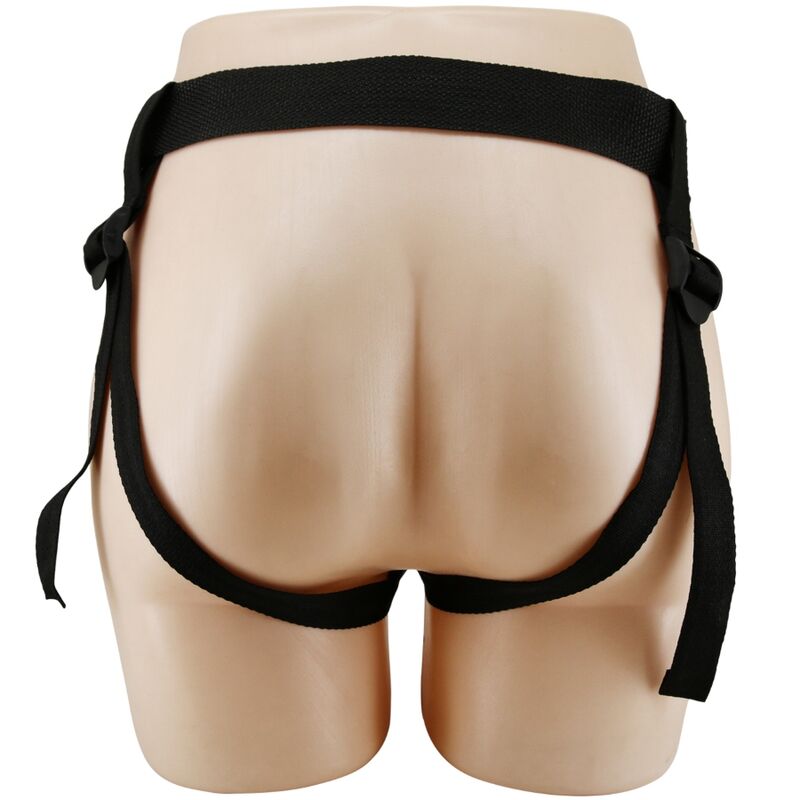 PRETTY LOVE - MAVIS HARNESS BRIEFS UNIVERSAL COM DILDO 19 CM NATURAL