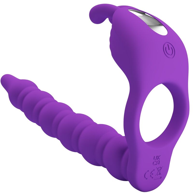PRETTY LOVE - BLACKNEY ANEL PENIANO COM PLUG VIBRADOR ROXO