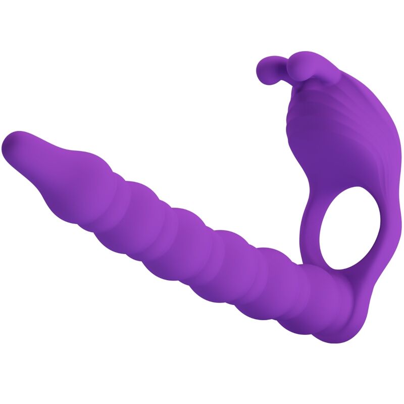 PRETTY LOVE - BLACKNEY ANEL PENIANO COM PLUG VIBRADOR ROXO