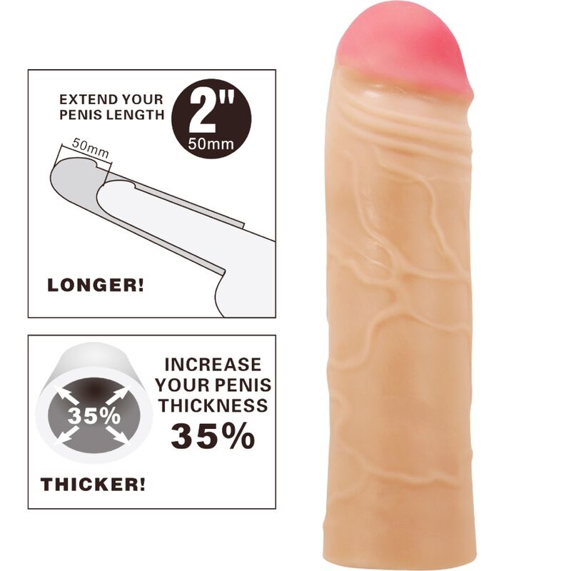 PRETTY LOVE - CHANE FUNDA DE PENE ALONGADORA NATURAL