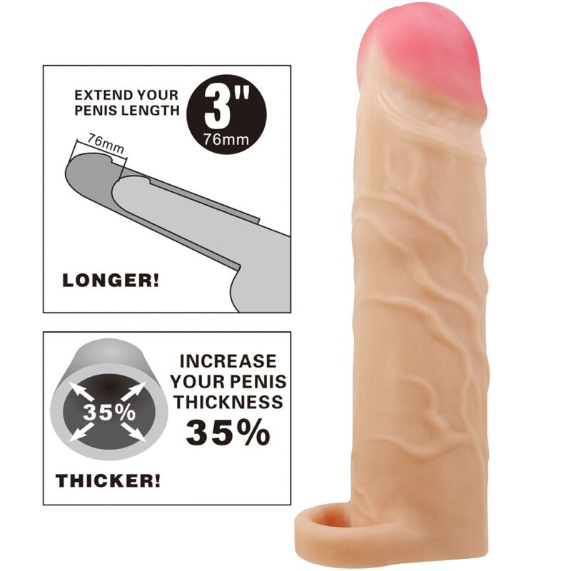 PRETTY LOVE - GERD FUNDA DE PENE ALONGADORA NATURAL