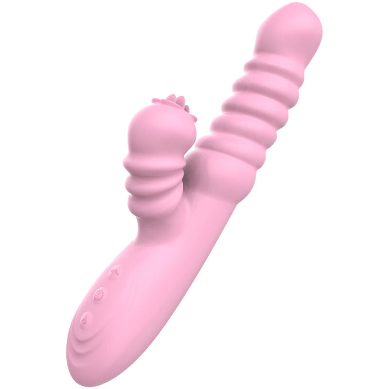 Armony - Vibrador Multifuncional Com Efeito De Calor Estimulante De Língua Rosa