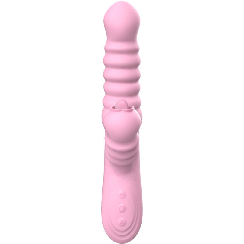 Armony - Vibrador Multifuncional Com Efeito De Calor Estimulante De Língua Rosa