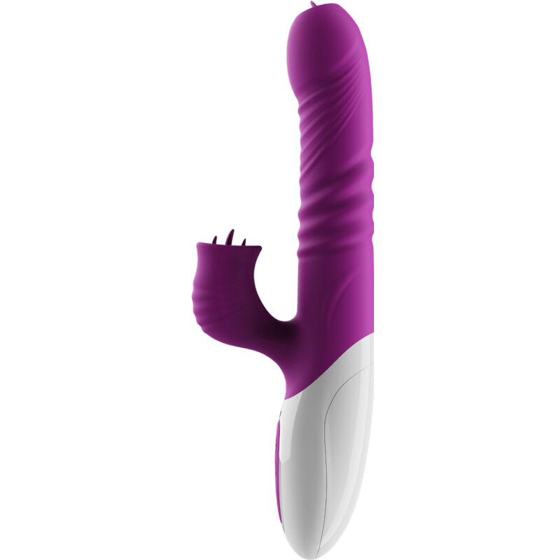 Armony - Vibrador de Língua Dupla e Efeito de Calor Violeta de Empurrar