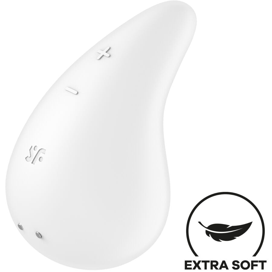 SATISFYER - DEW DROP VIBRADOR LAY-ON BRANCO