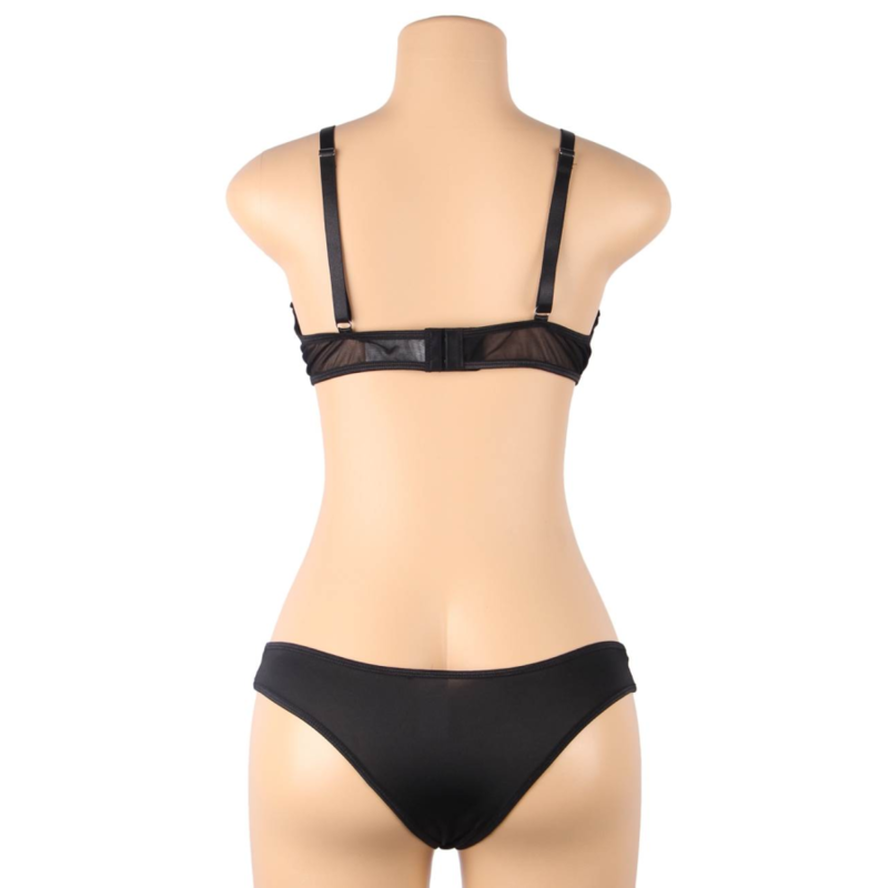 SUBBLIME - CONJUNTO DUAS PEÇAS SOUTIEN TRANSPARENTE E TIRAS S/M