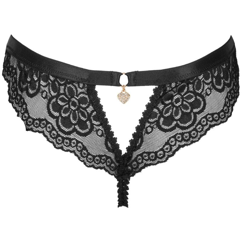 LIVCO CORSETTI FASHION - OKSURIN OPEN PANTY BLACK S/M
