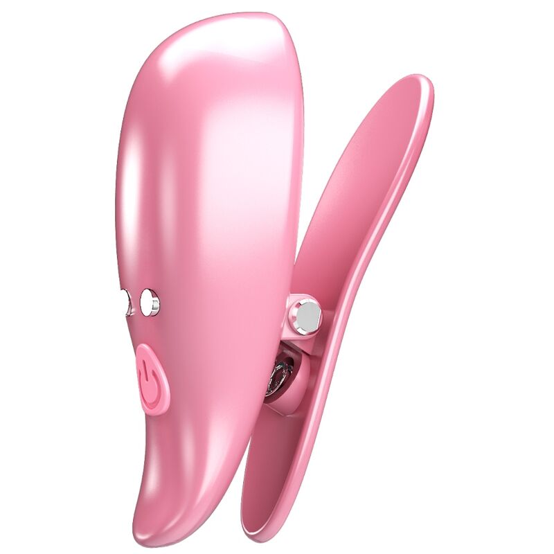 PRETTY LOVE - PINÇAS VIBRATÓRIAS PARA MAMILOS LEAF ROSA
