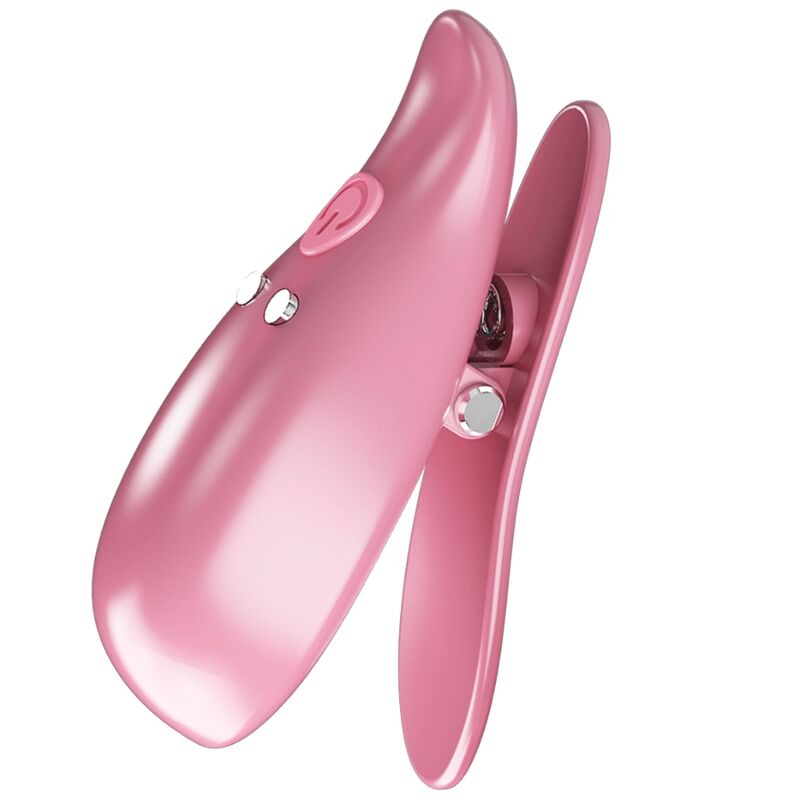 PRETTY LOVE - PINÇAS VIBRATÓRIAS PARA MAMILOS LEAF ROSA