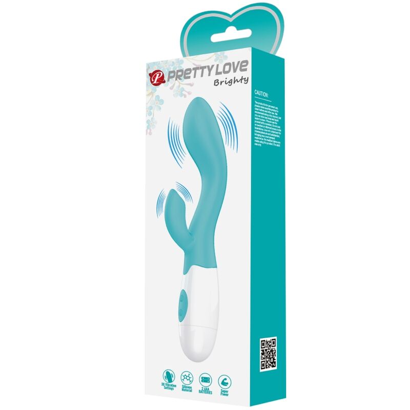 PRETTY LOVE - BRIGHTY VIBRADOR PONTO G VERDE ÁGUA