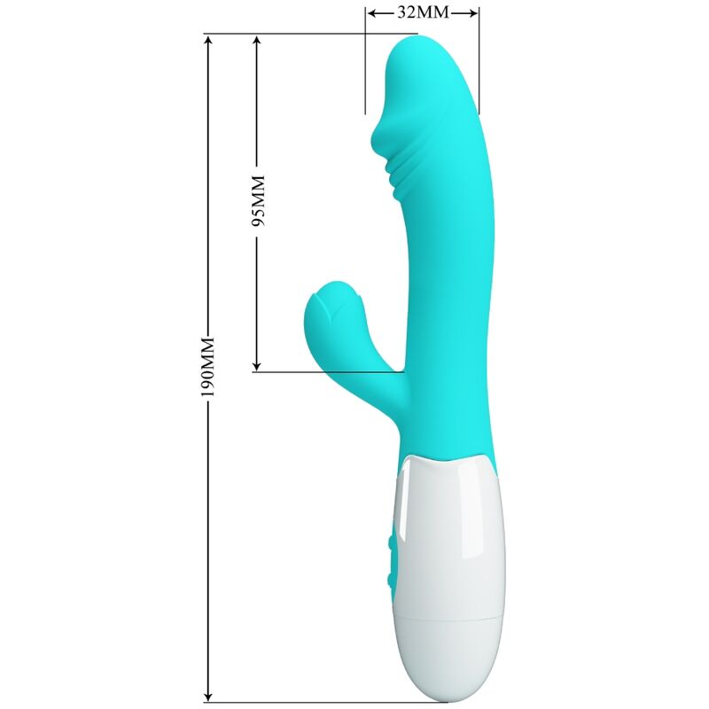 PRETTY LOVE - SNAPPY VIBRADOR PONTO G VERDE ÁGUA
