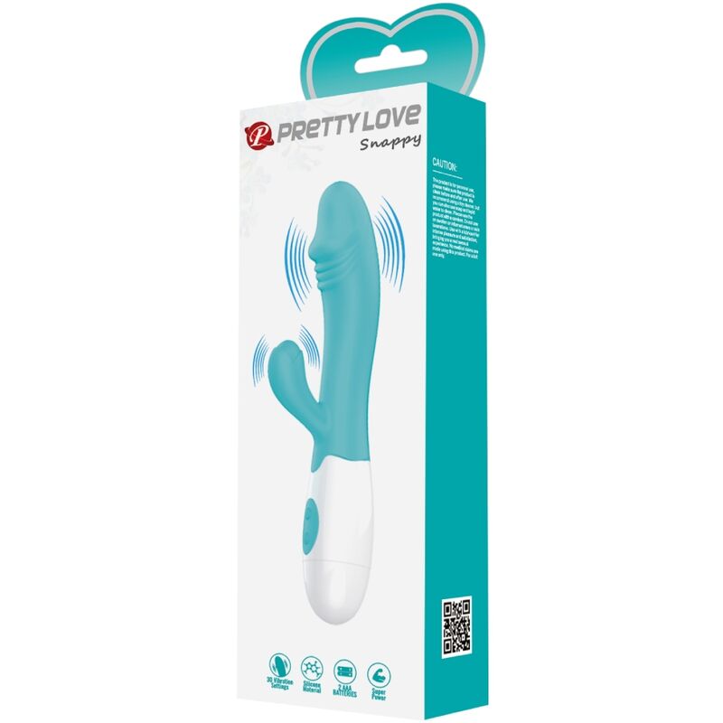 PRETTY LOVE - SNAPPY VIBRADOR PONTO G VERDE ÁGUA