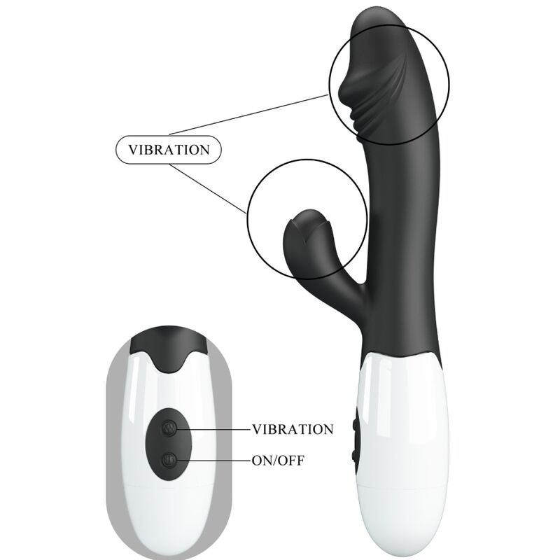 PRETTY LOVE - SNAPPY VIBRADOR PONTO G PRETO