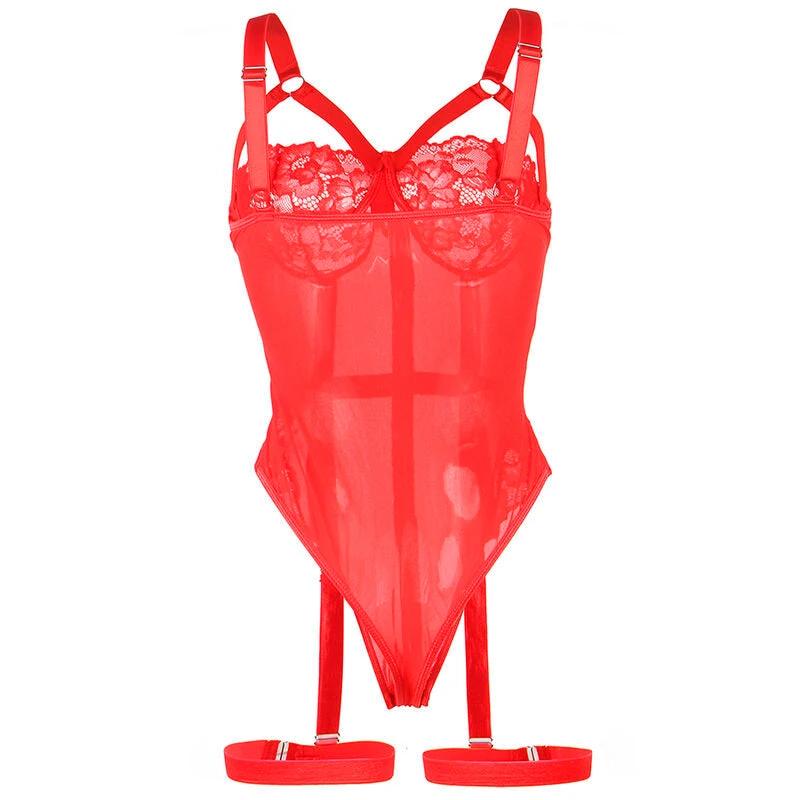 TEDDY COM LIGUEIRO DETALHE TIRAS PEITO - Sex Shop Sexy
