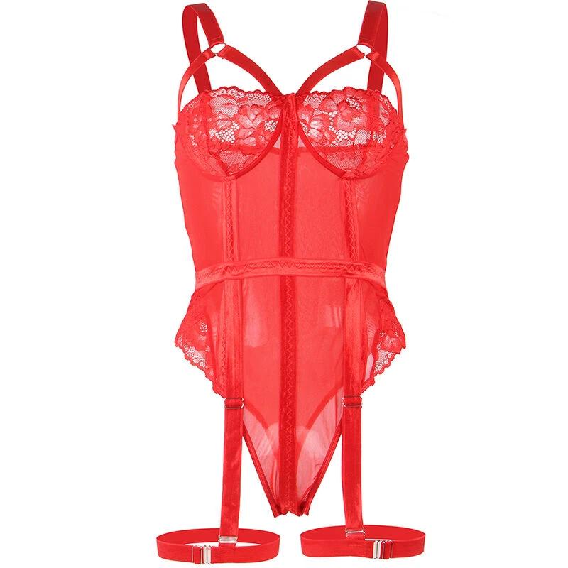TEDDY COM LIGUEIRO DETALHE TIRAS PEITO - Sex Shop Sexy