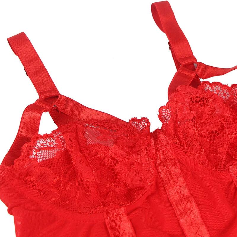 TEDDY COM LIGUEIRO DETALHE TIRAS PEITO - Sex Shop Sexy