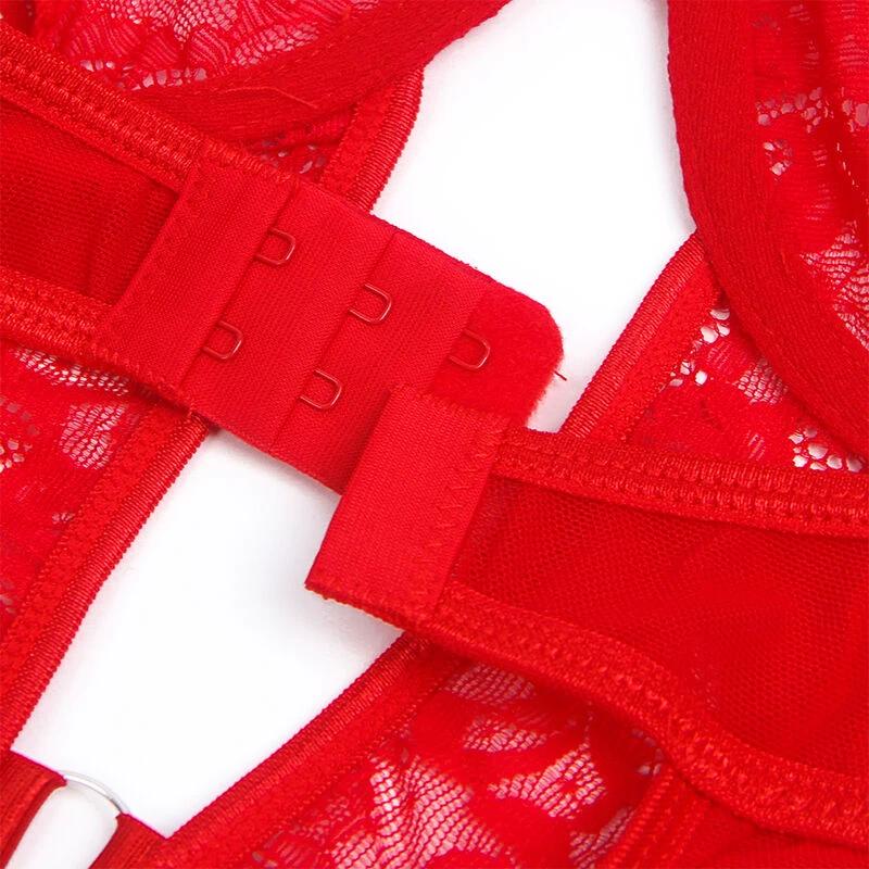 TEDDY COM LIGA DETALHE EM RENDA E TIRAS - Sex Shop Sexy