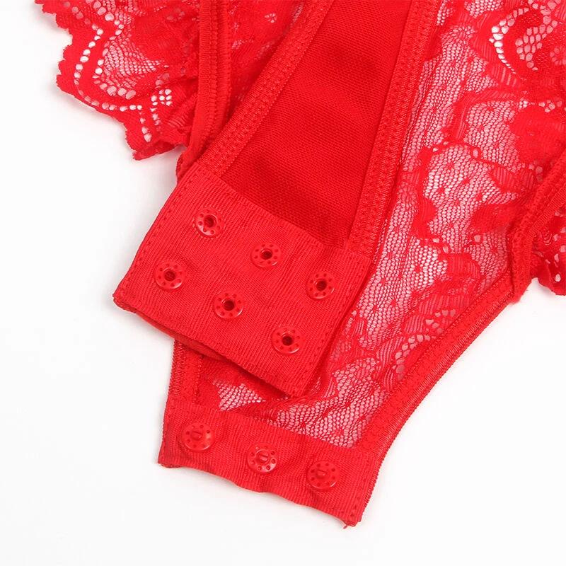 TEDDY COM LIGA DETALHE EM RENDA E TIRAS - Sex Shop Sexy