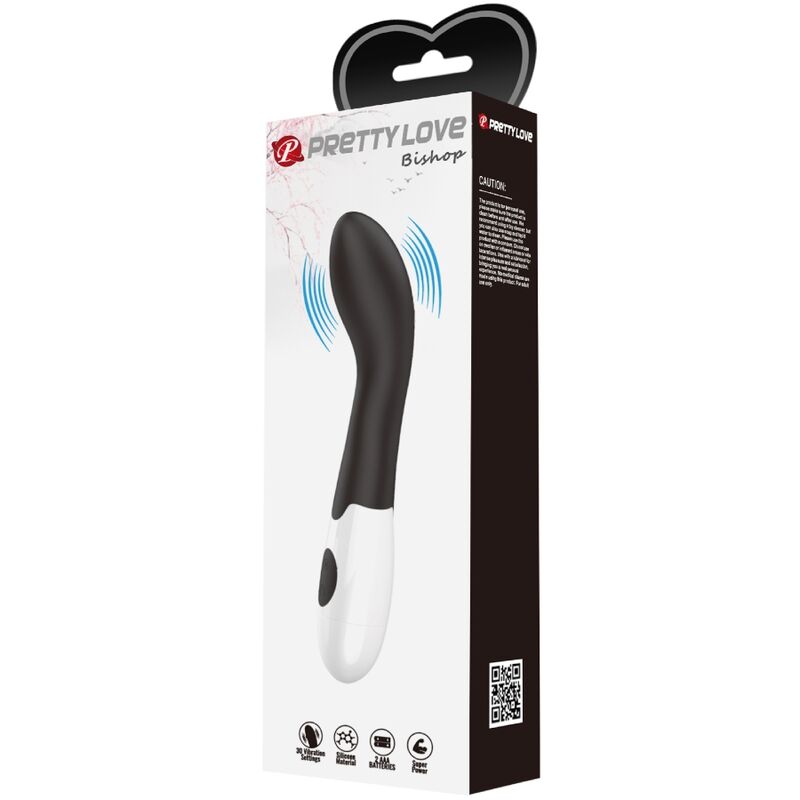 PRETTY LOVE - BISHOP VIBRADOR PONTO G 30 MODOS PRETO
