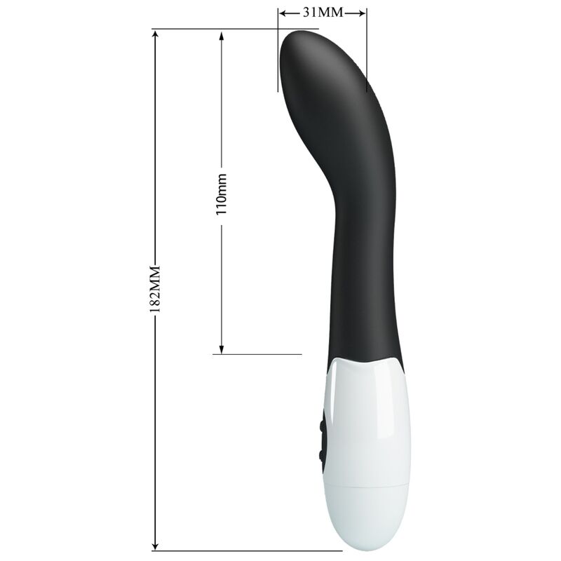 PRETTY LOVE - BISHOP VIBRADOR PONTO G 30 MODOS PRETO