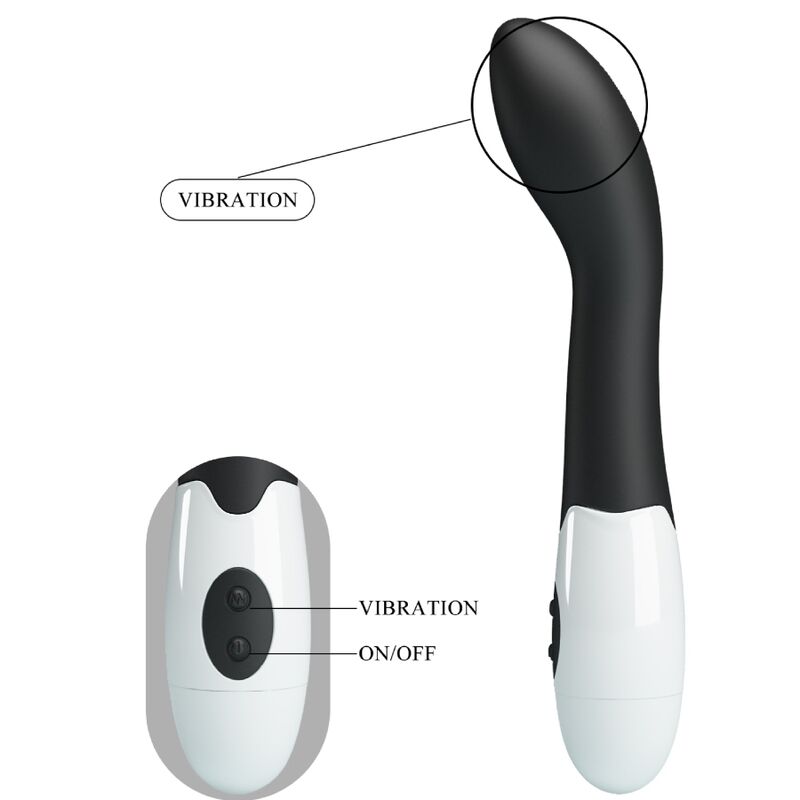 PRETTY LOVE - BISHOP VIBRADOR PONTO G 30 MODOS PRETO