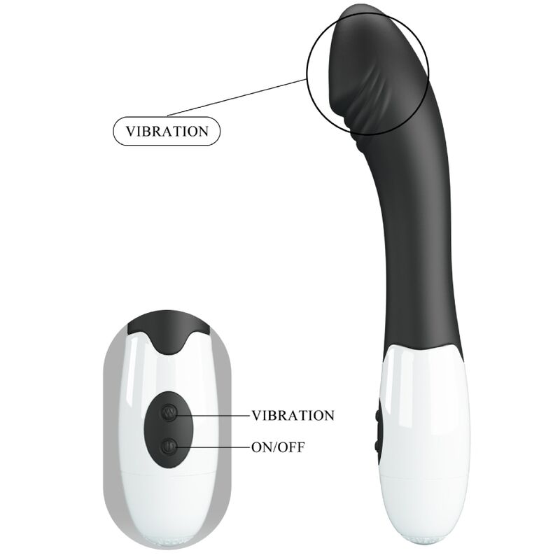 PRETTY LOVE - ELEMENTAL VIBRADOR PONTO G 30 MODOS PRETO
