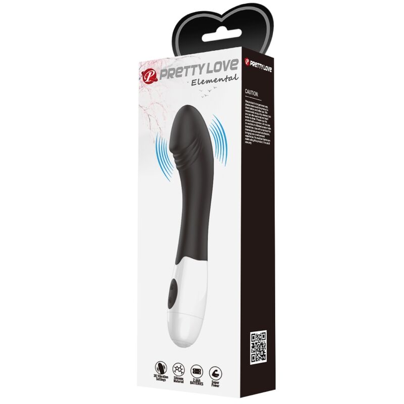 PRETTY LOVE - ELEMENTAL VIBRADOR PONTO G 30 MODOS PRETO