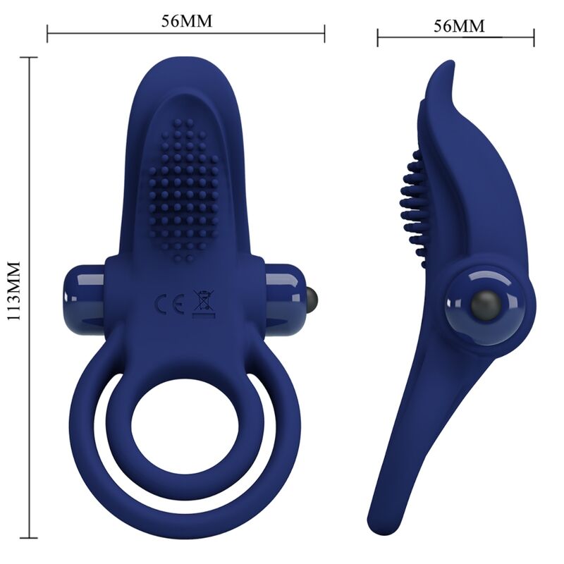 PRETTY LOVE - BRONSON ANEL DUPLO VIBRADOR AZUL