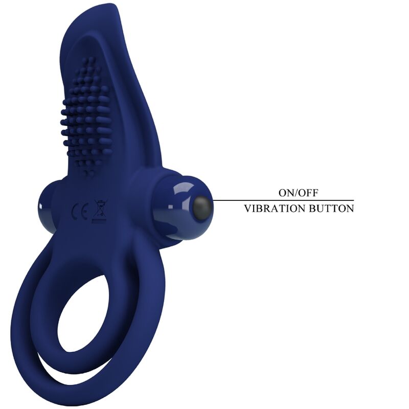 PRETTY LOVE - BRONSON ANEL DUPLO VIBRADOR AZUL
