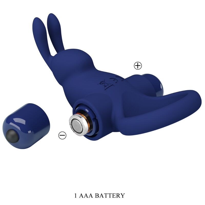 PRETTY LOVE - JIRO ANEL RABBIT VIBRADOR AZUL