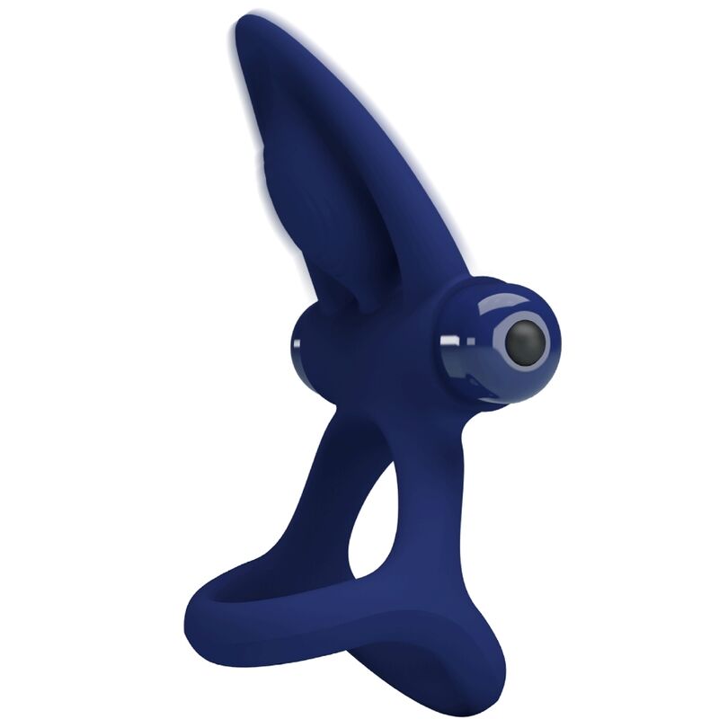 PRETTY LOVE - MAT ANEL DUPLO VIBRADOR COM ESTIMULADOR AZUL