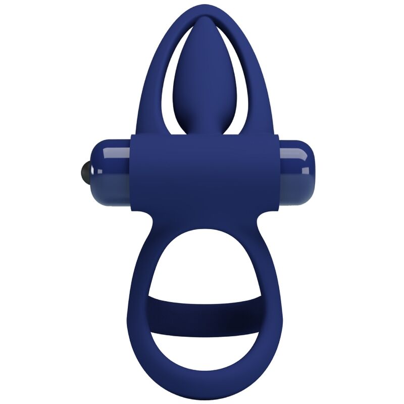 PRETTY LOVE - MAT ANEL DUPLO VIBRADOR COM ESTIMULADOR AZUL