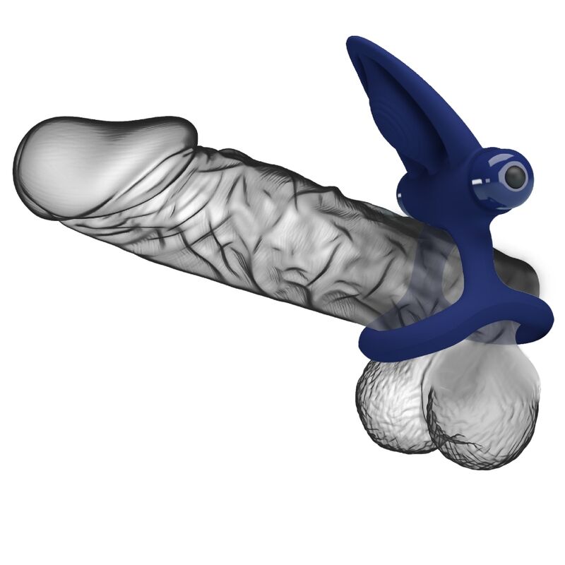 PRETTY LOVE - MAT ANEL DUPLO VIBRADOR COM ESTIMULADOR AZUL