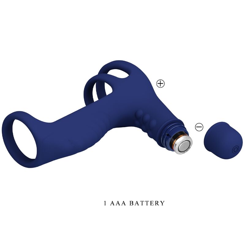 PRETTY LOVE - ELISH ANEL VIBRADOR COM EXTENSOR AZUL