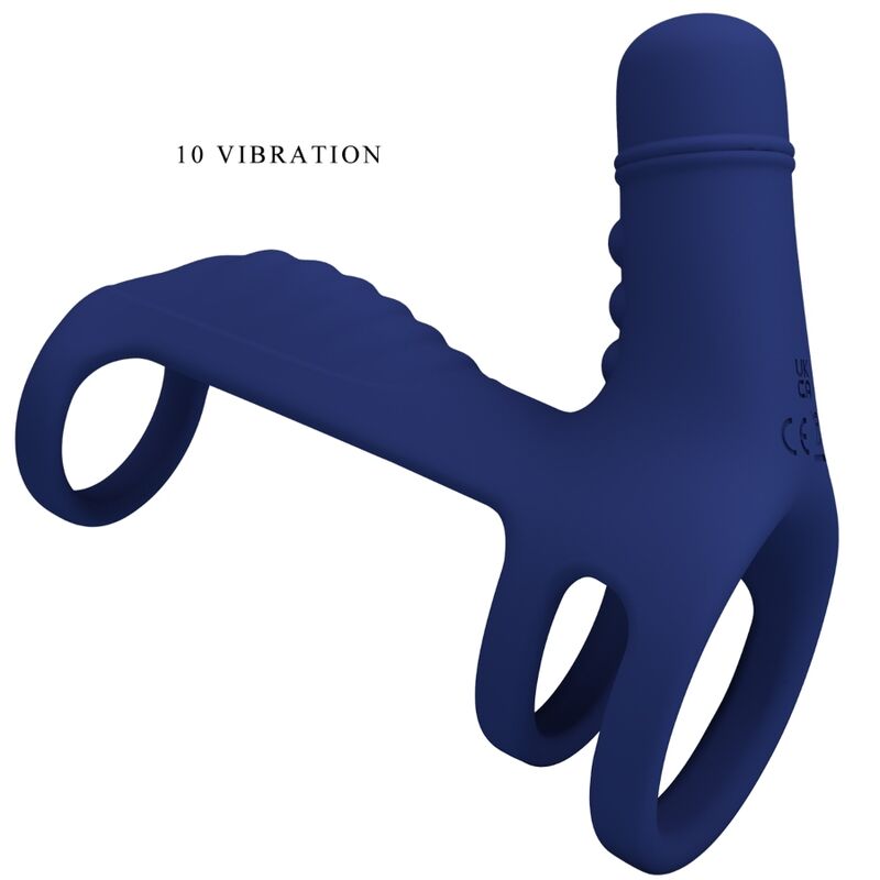 PRETTY LOVE - ELISH ANEL VIBRADOR COM EXTENSOR AZUL