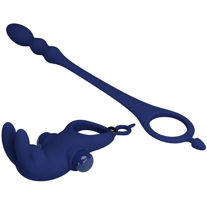 PRETTY LOVE - AYAD ANEL RABBIT VIBRADOR COM PLUG AZUL